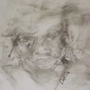 New, Original "Mystery Lady" flame painting approximately 9"x7"